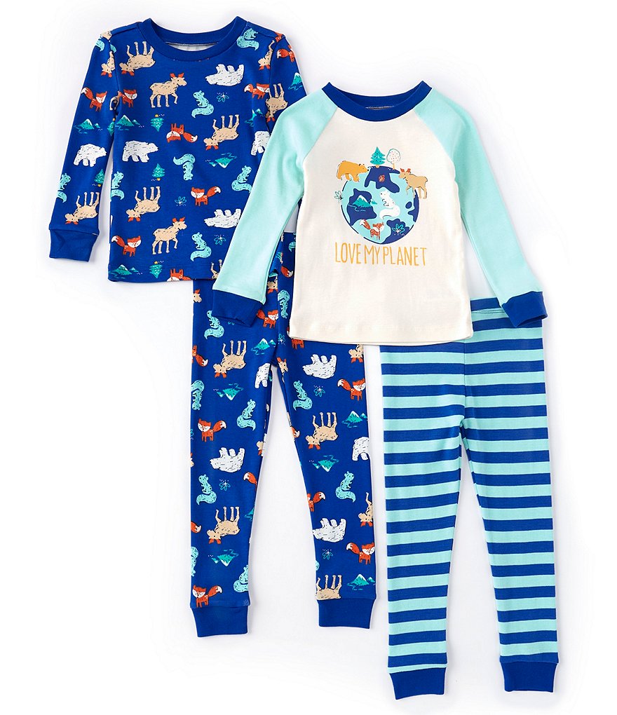 Komar Kids Little/Big Boys 4-16 Sharks 3-Piece Pajamas Set