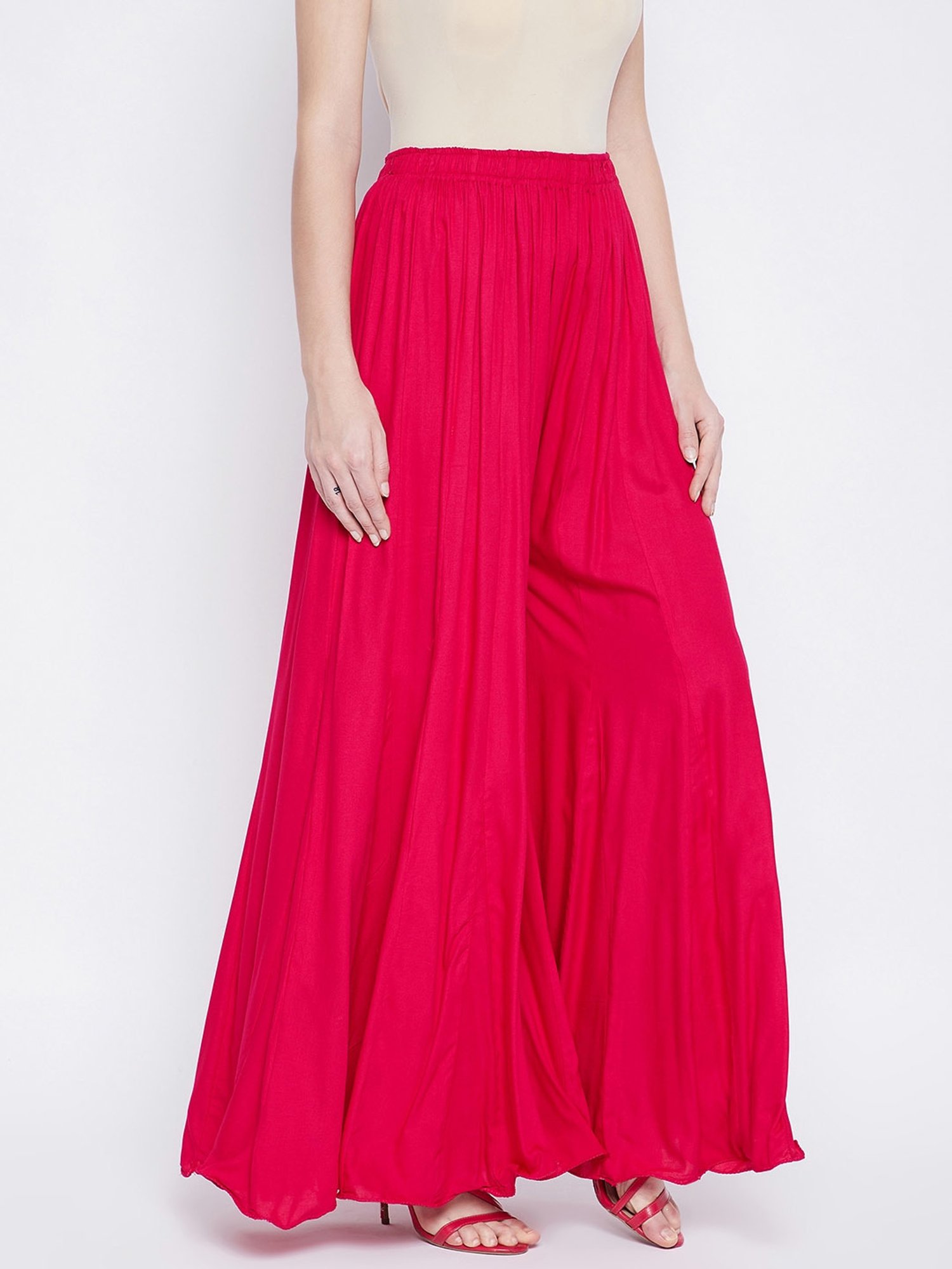 Castle Pink Regular Fit Palazzos