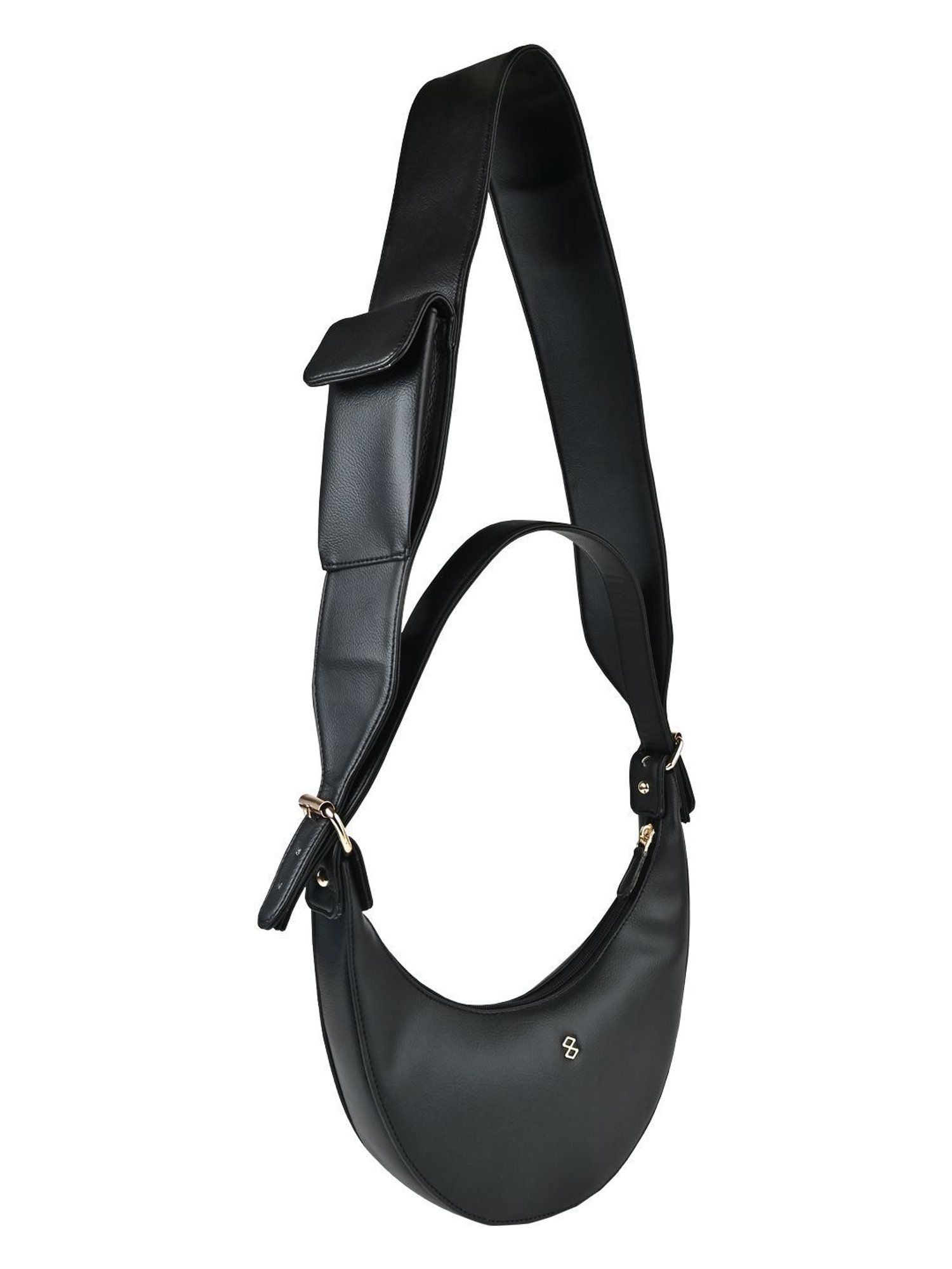 Horra Black Small Hobo Bag