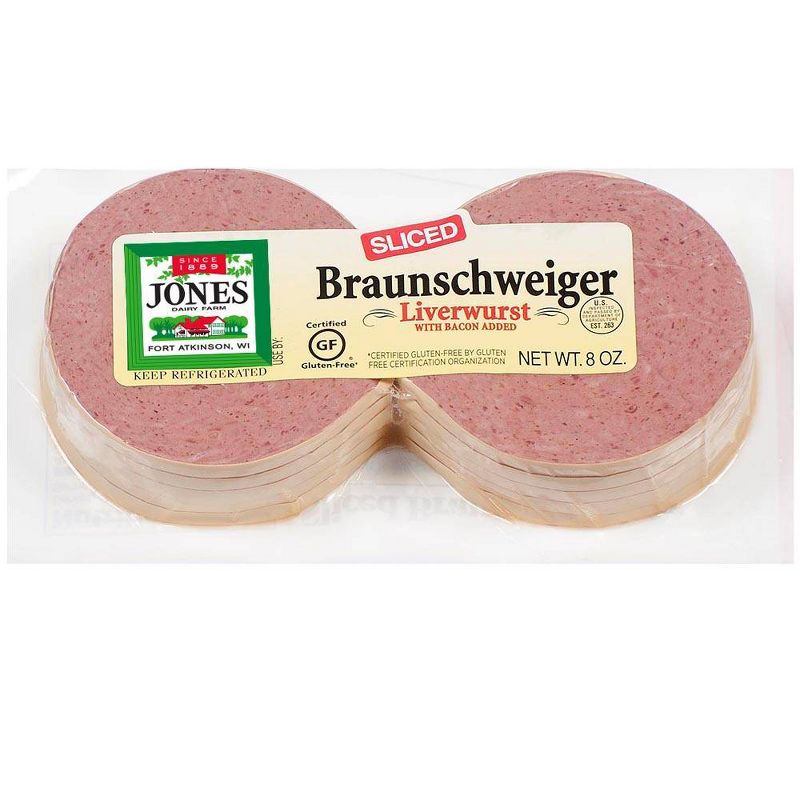 Jones Sliced Liver Sausage - 8oz