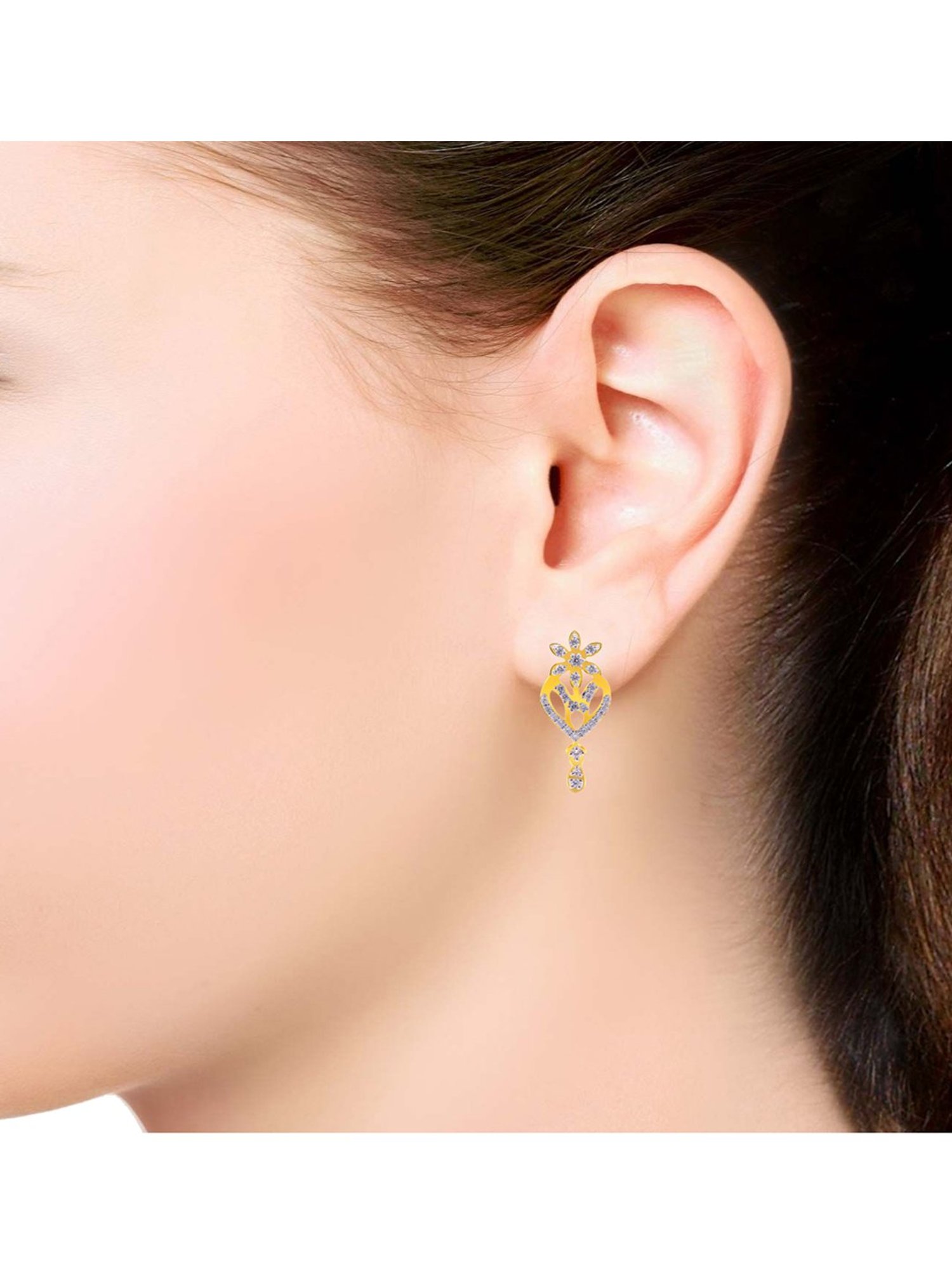 Joyalukkas 18 kt Gold & Diamond Earrings