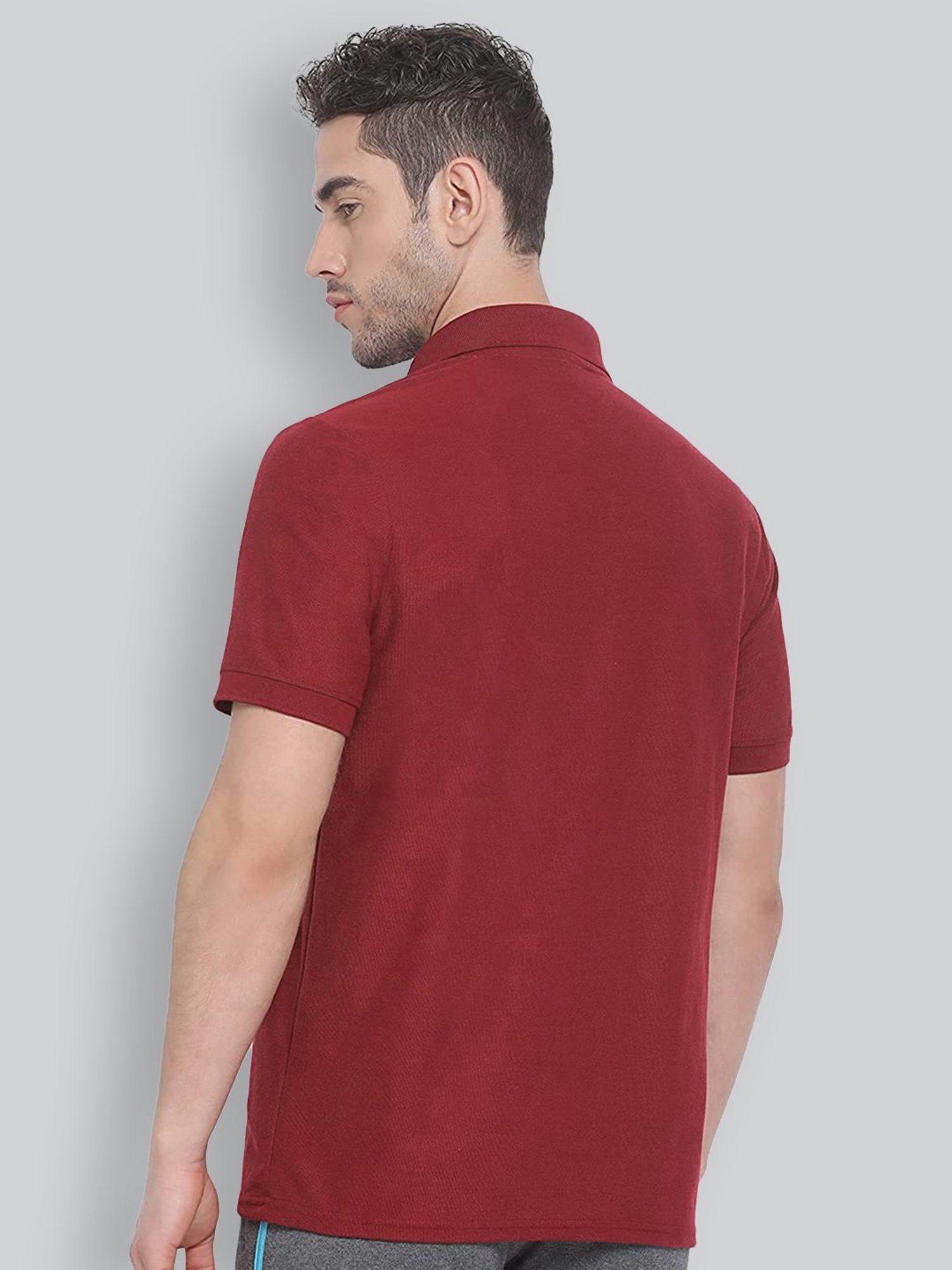 Lux Nitro Maroon Regular Fit Polo T-Shirt