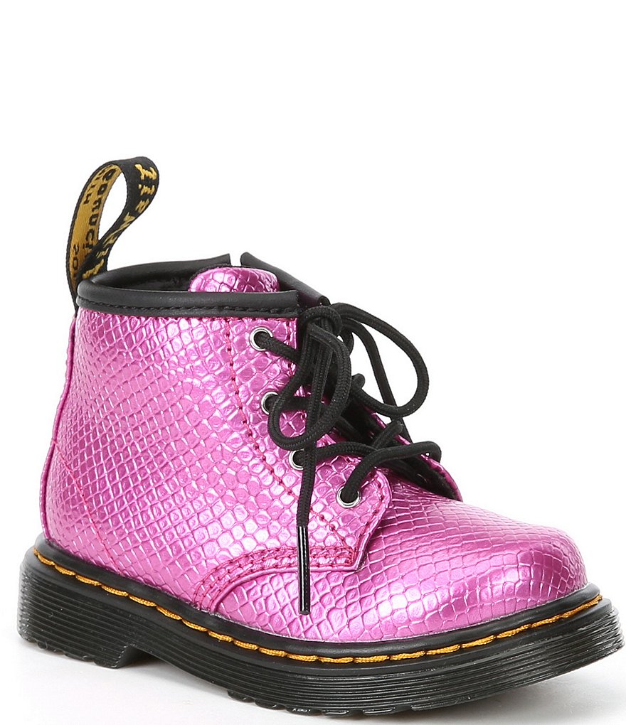 Dr. Martens Girls' 1460 Reptile Embossed Boots (Infant)