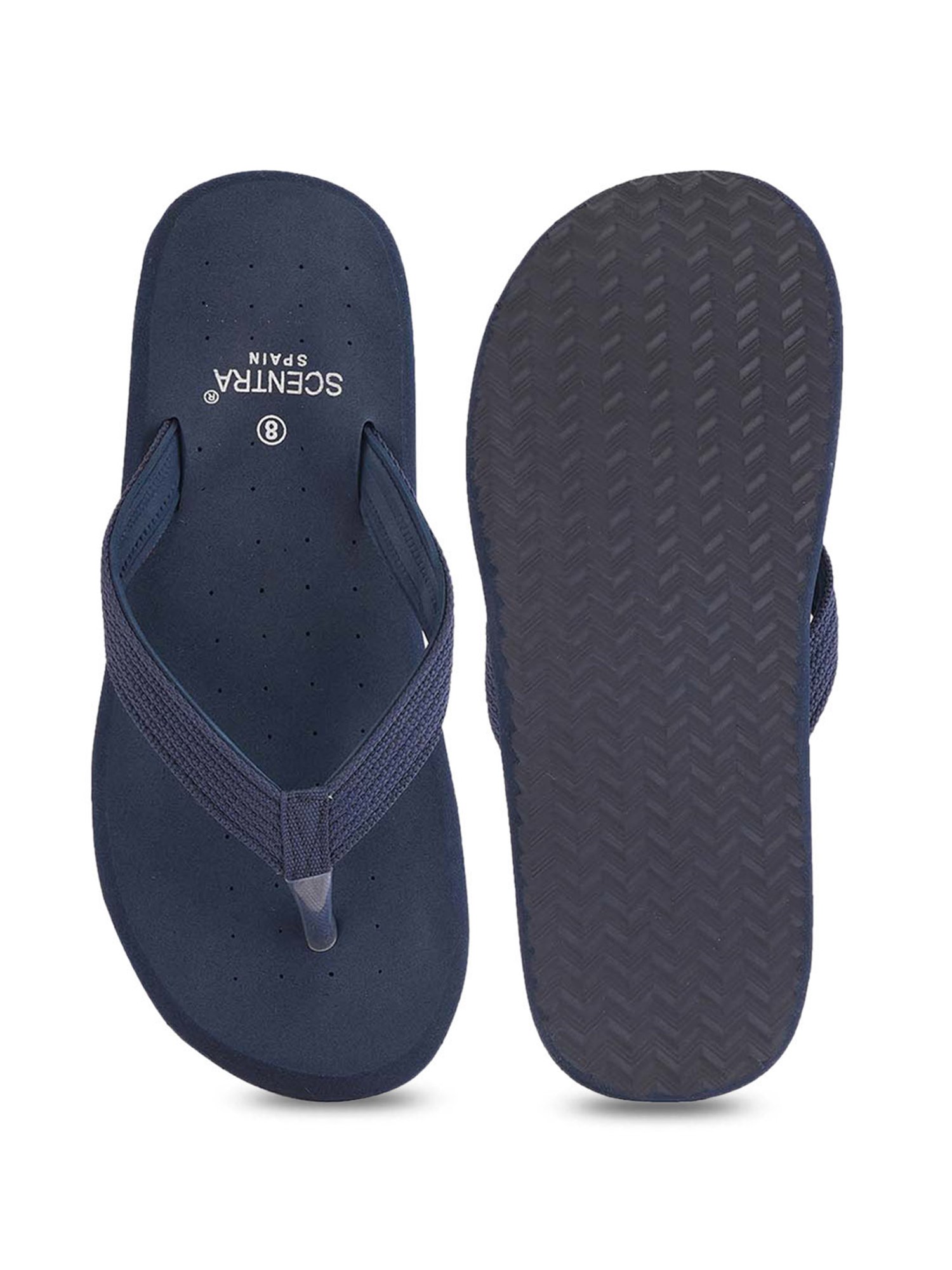 Scentra Men's Blue Flip Flops