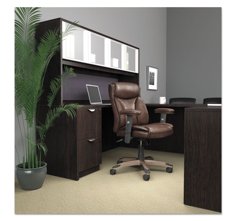 Alera Valencia Series Reversible Return/Bridge Shell, 42w x 23 5/8d, Espresso VA354224ES