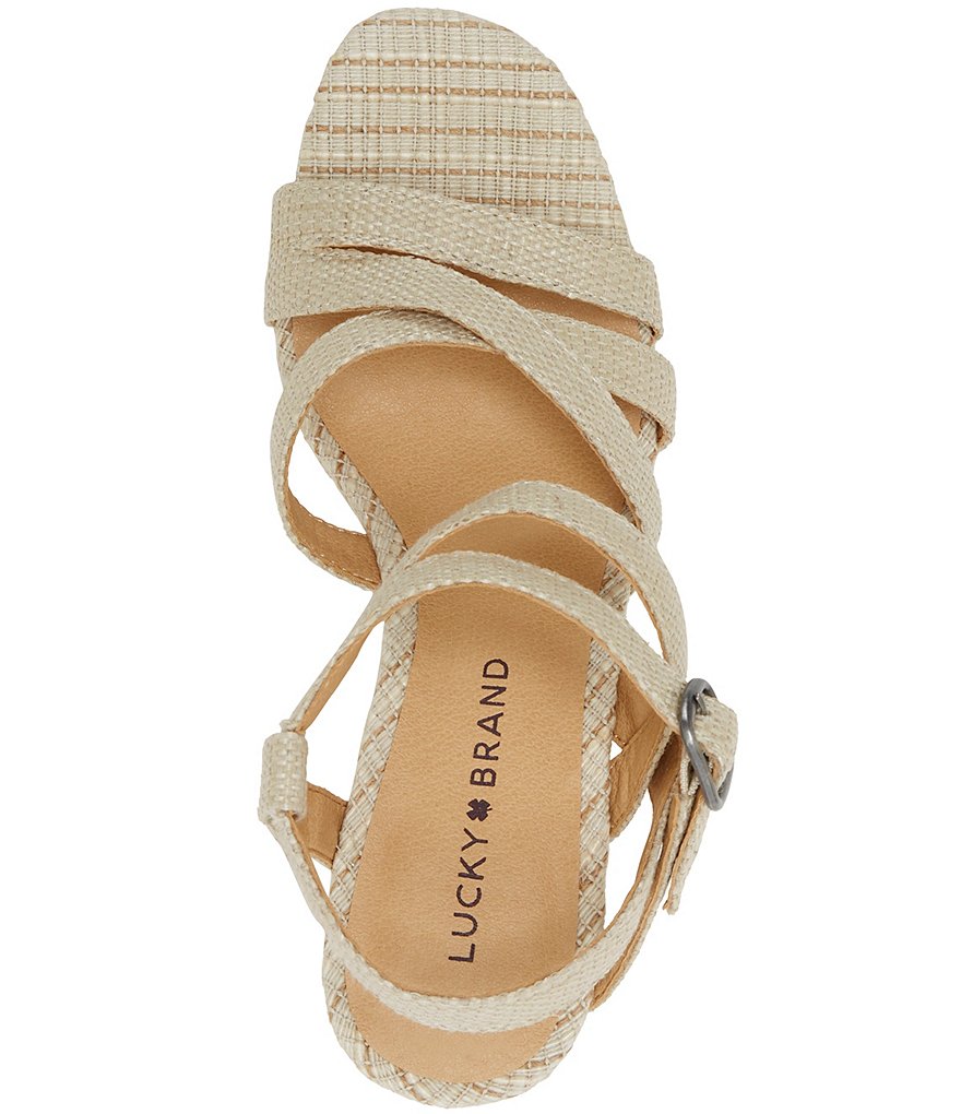 Lucky Brand Carlisha Woven Platform Wedges