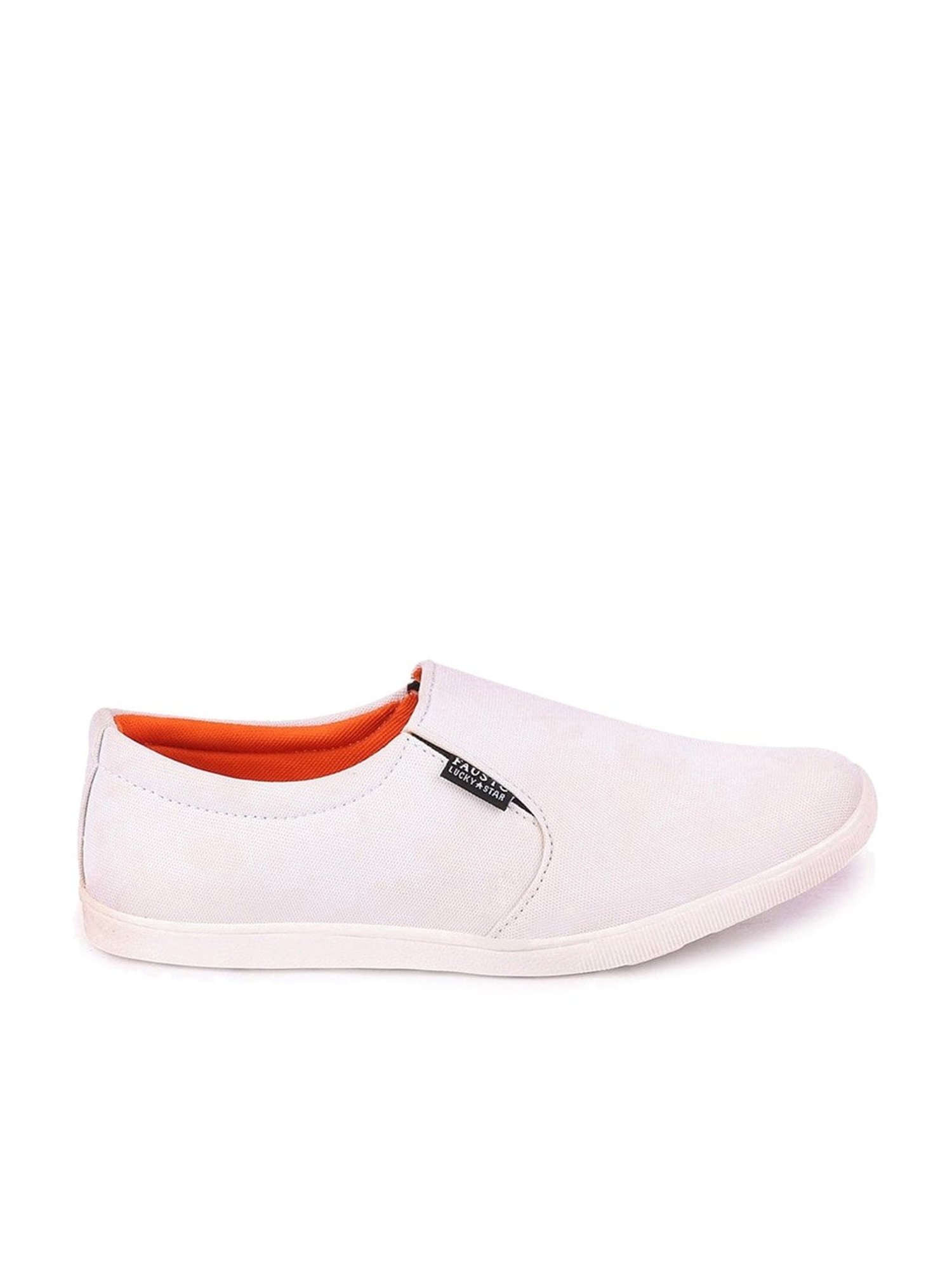 Fausto Men's White Plimsolls
