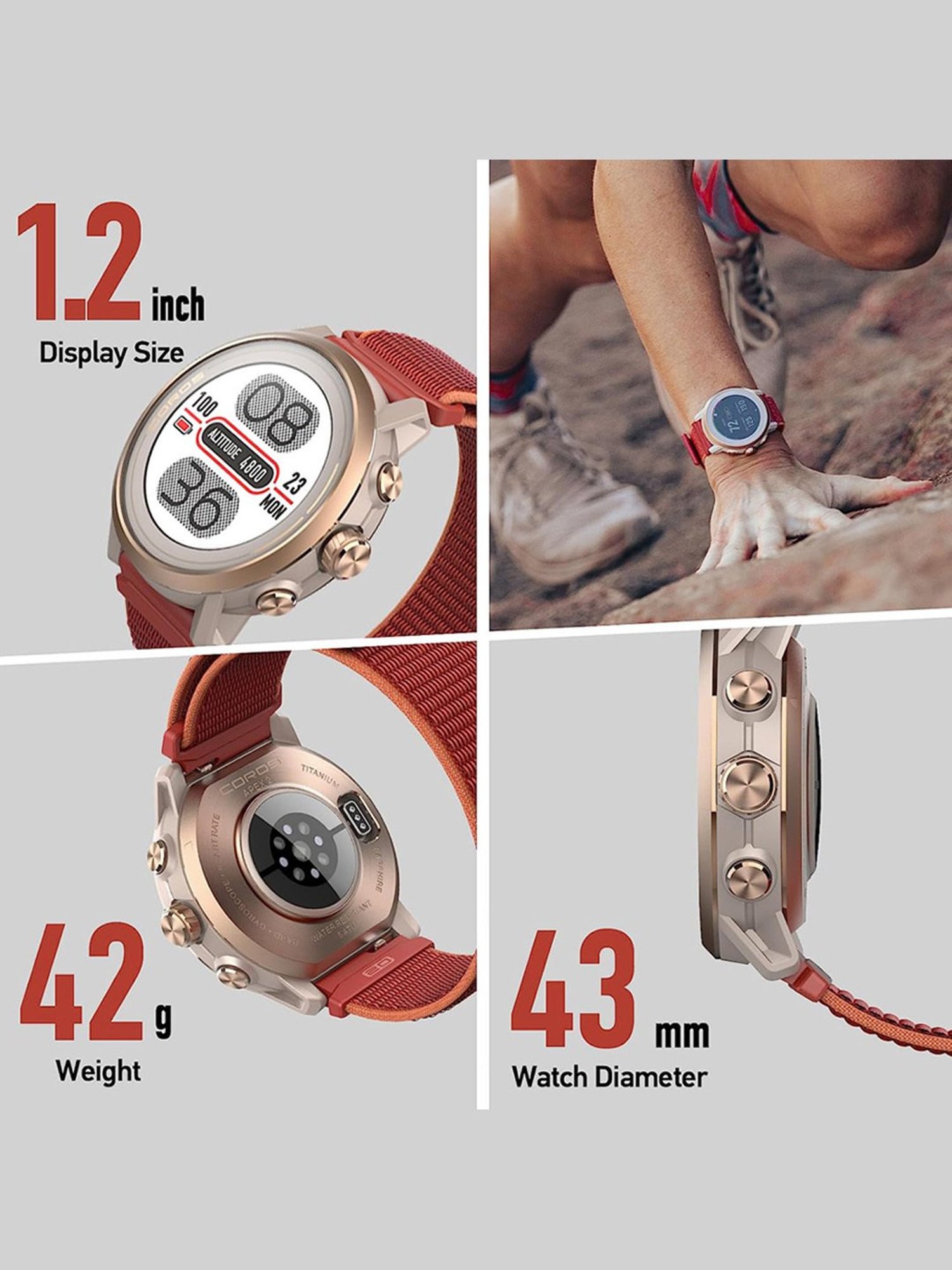 Coros APEX 2 GPS Outdoor Smartwatch with Nylon Band (Black)