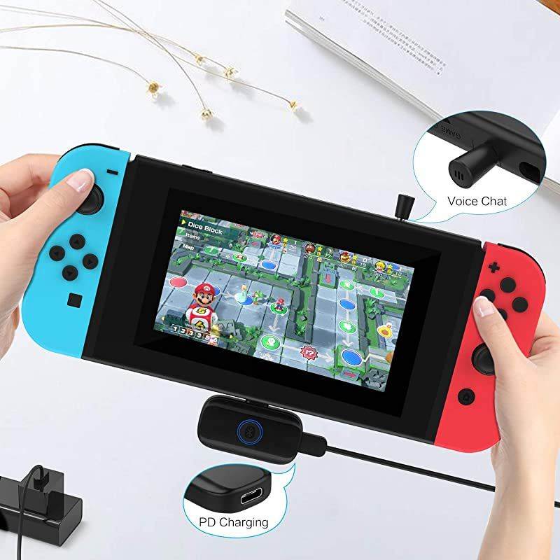 Adapter for Nintendo SwitchLite Audio Transmitter Receiver Wireless Audio Adapter Headphone Speaker Transmitter