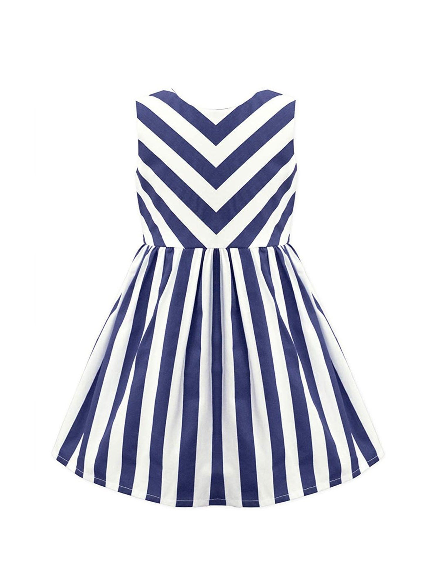 A.T.U.N. Navy & White Striped Dress