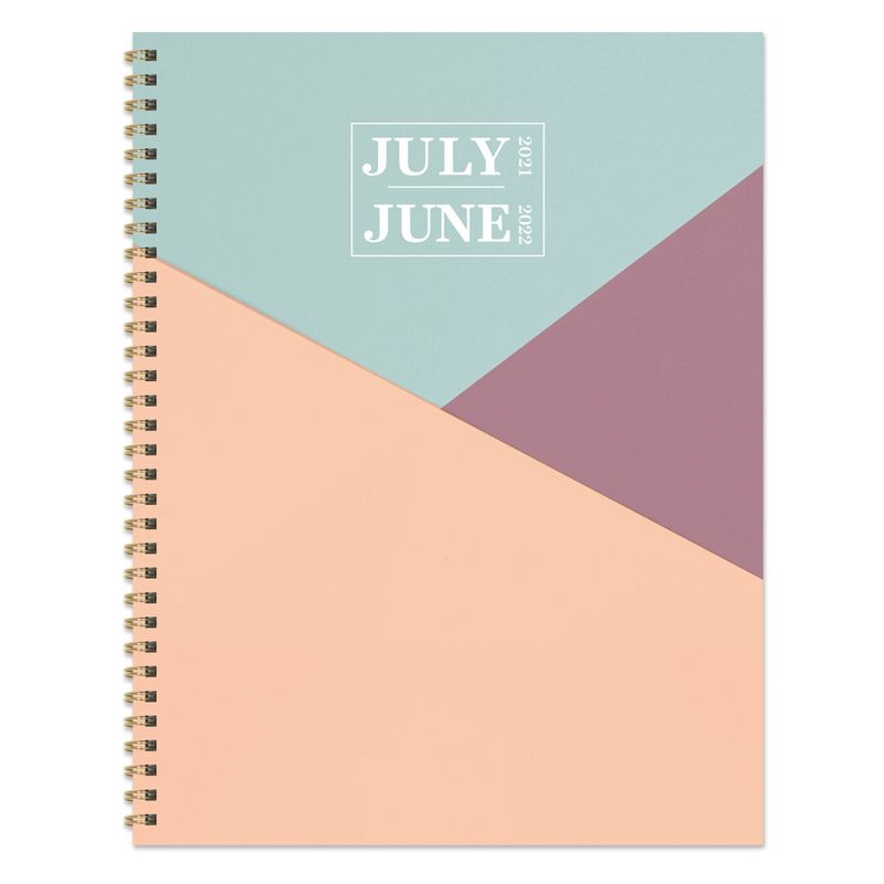 2021-22 Academic Planner 8.5" x 11" Flexible Cover Weekly/Monthly Wirebound Rose - The Home Edit