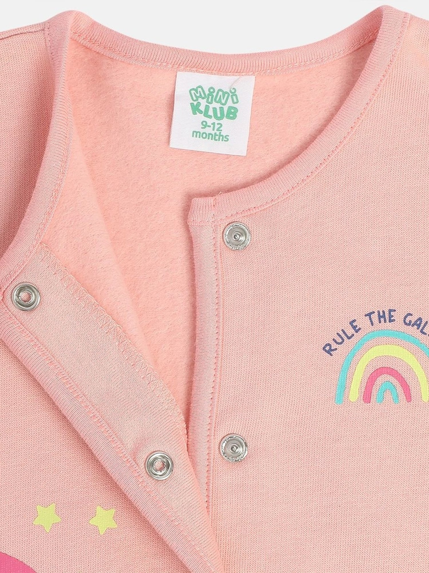 MINIKLUB Girls Multicolor Cotton Printed Full Sleeves Front Open Vest