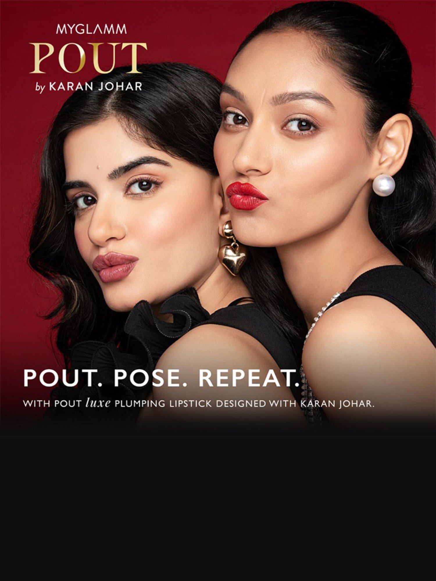 MyGlamm Pout by Karan Johar Luxe Plumping Lipstick Wine N Pout - 3.5 gm