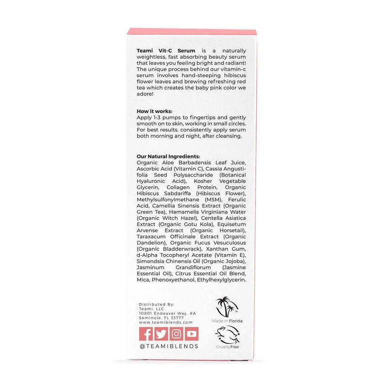 Teami Hibiscus Infused Vitamin-C Serum - 1oz