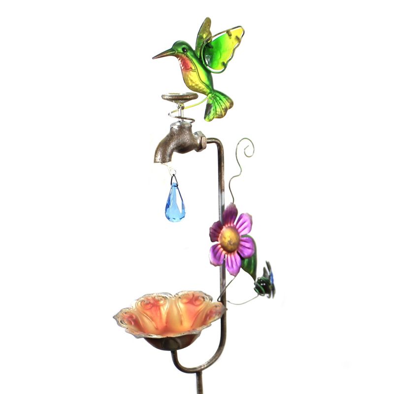 Home & Garden 35.5" Hummingbird Faucet Bird Feeder Stake Garden Regal Art & Gift  -  Bird Feeders