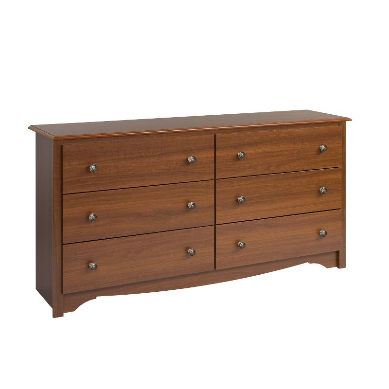 Monterey 6 Drawer Dresser Cherry - Prepac