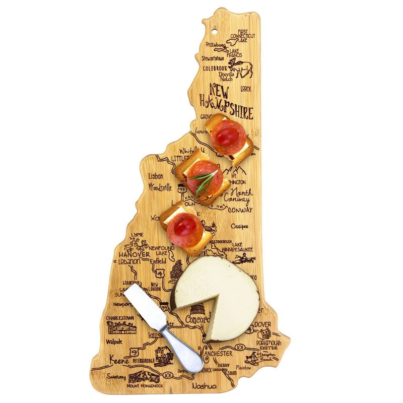 Totally Bamboo Destination New Hampshire Serving and Cutting Board