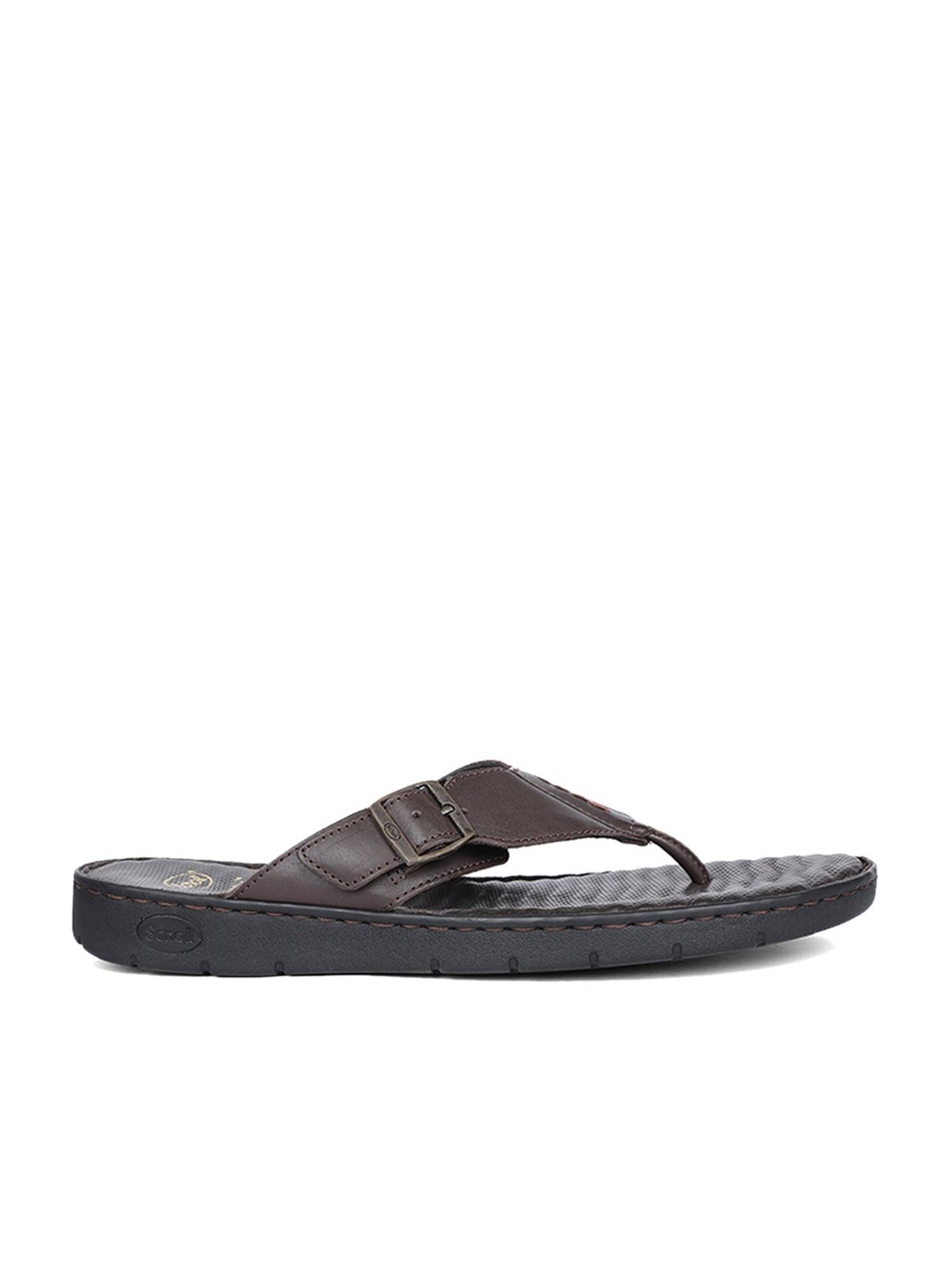 Scholl by Bata Men's Brown Thong Sandals