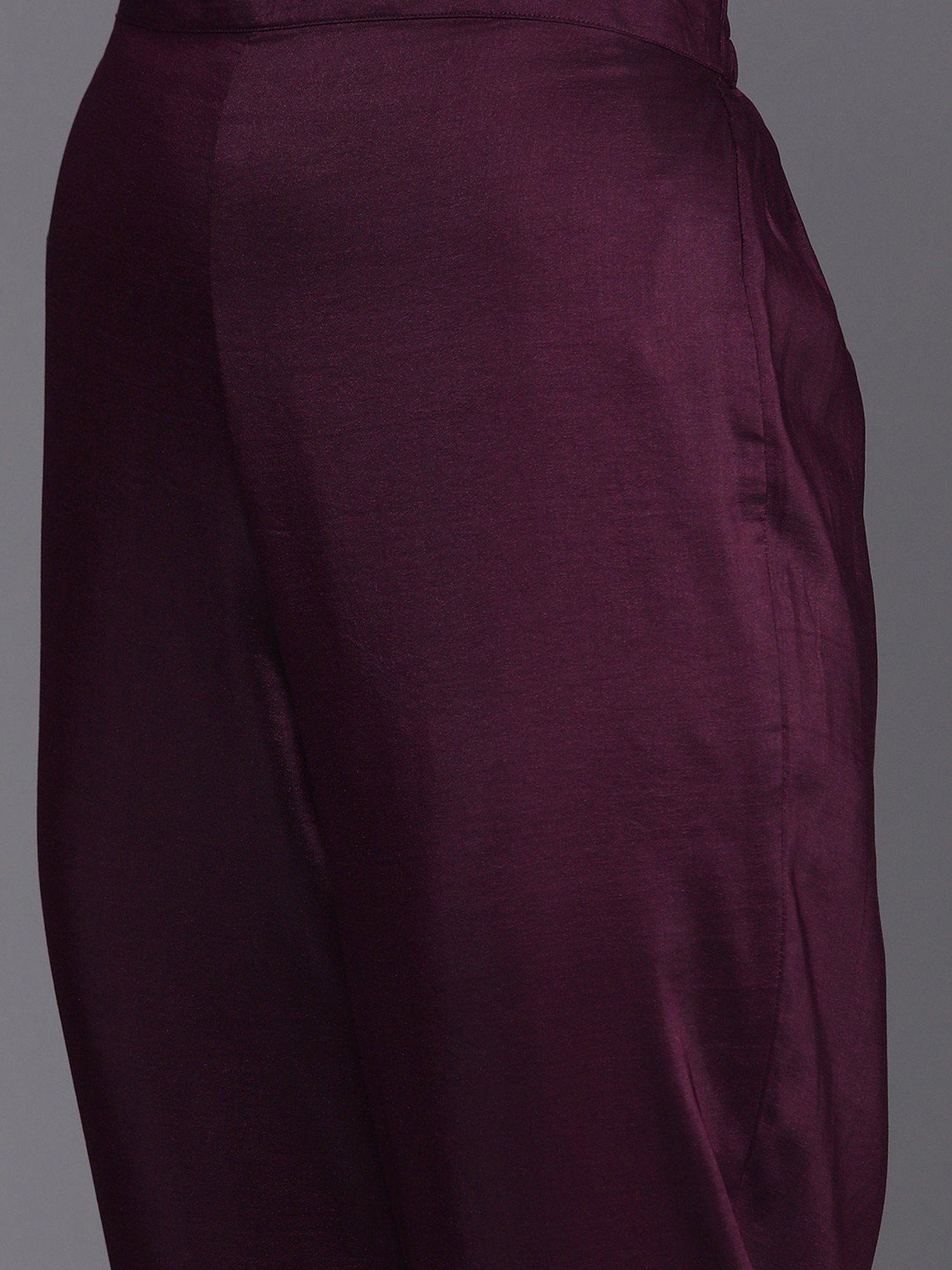 Indo Era Purple Embroidered Kurta Pant Set With Dupatta