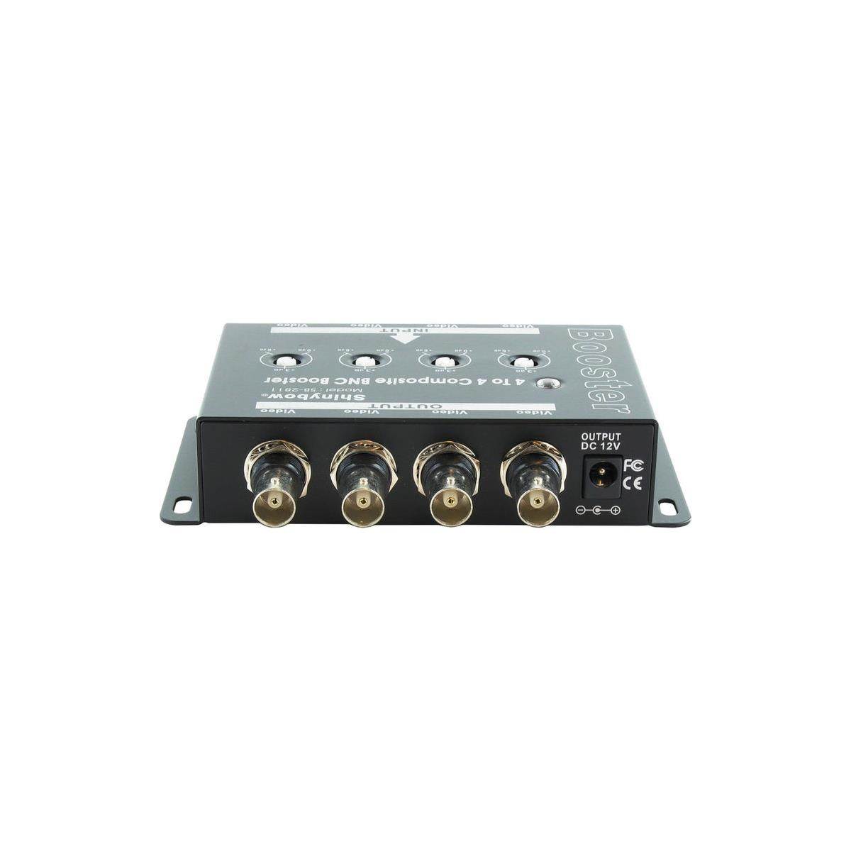Shinybow 4x4 (4:4) Composite BNC Video Booster Extender Distribution Amplifier SB-2811