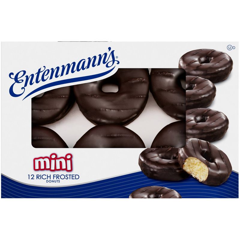 Entenmann's Frosted Mini Chocolate Donuts - 14oz