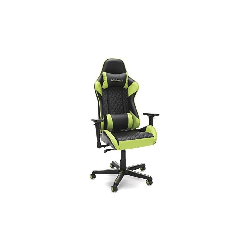 100 Racing Style Gaming Chair, in Black (RSP-100-BLK)