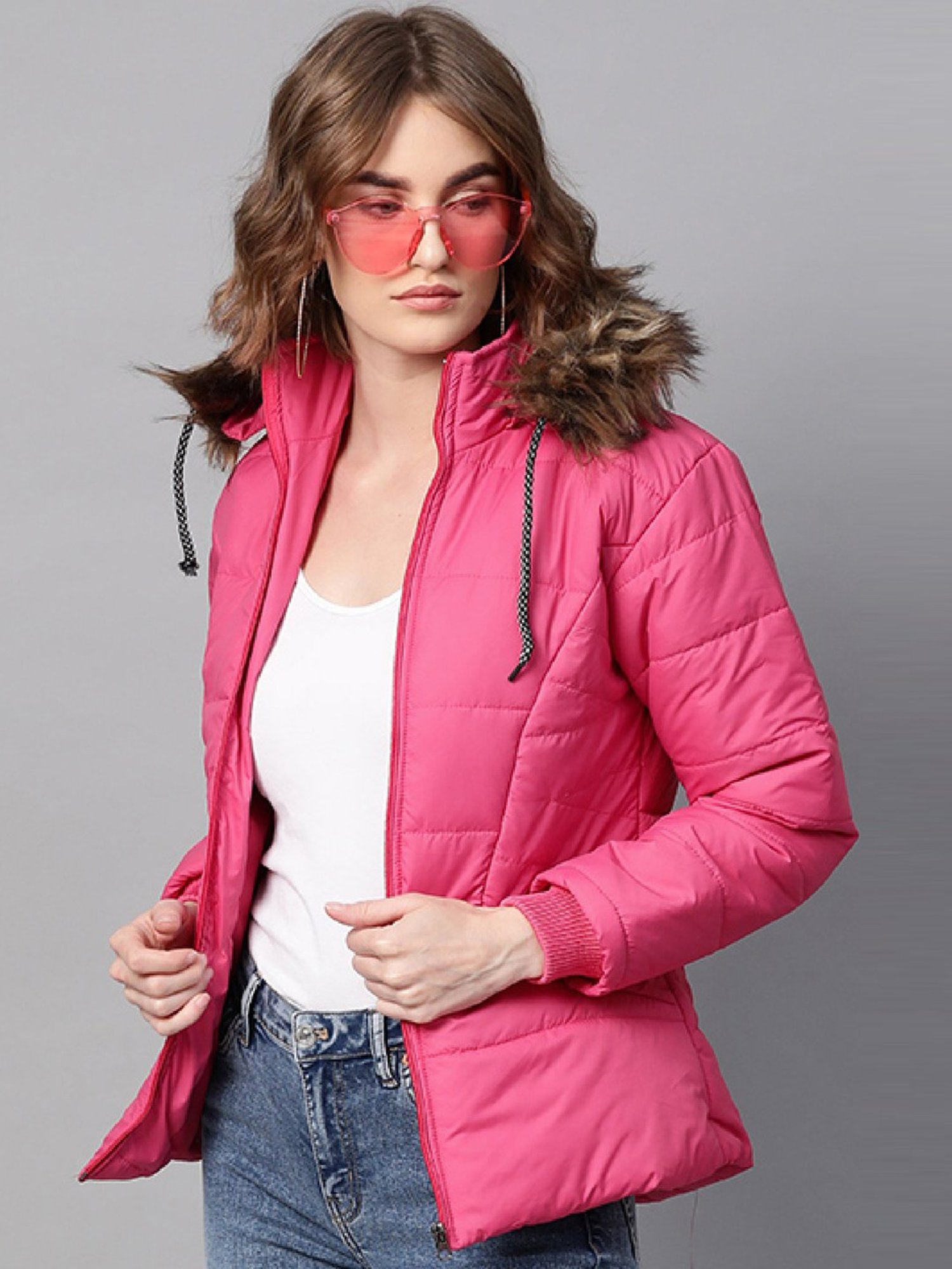 VOXATI Pink Regular Fit Jacket