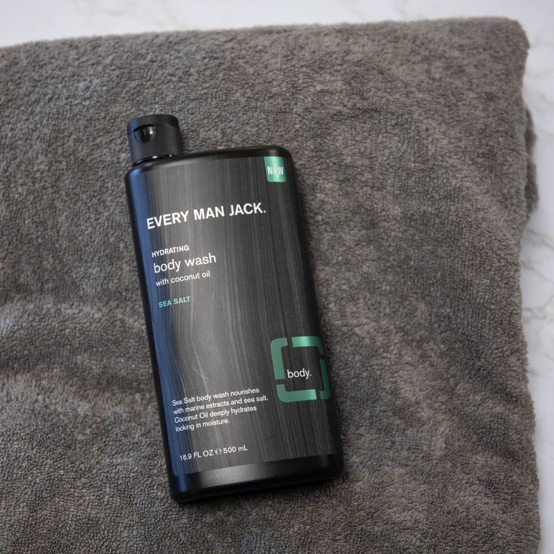 Every Man Jack Hydrating Sea Salt Body Wash with Coconut Oil - 16.9 fl oz