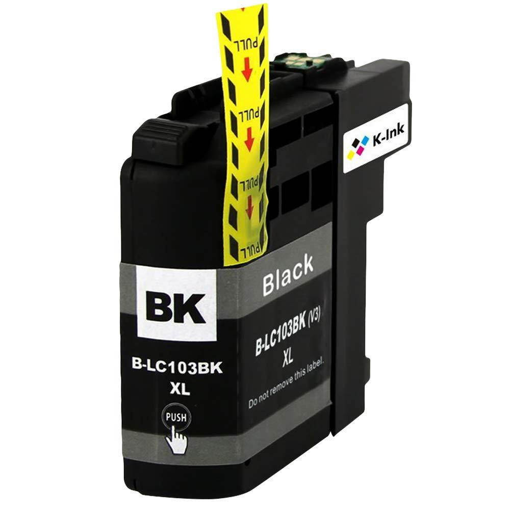 K-Ink Compatible Ink Cartridge Replacement for Brother LC103 LC 103 XL LC101 (6 Pack)