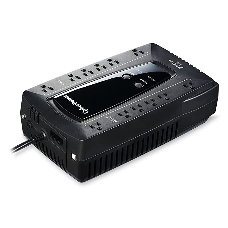 AVRG750U AVR UPS System 750VA450W 12 Outlets CompactBlack