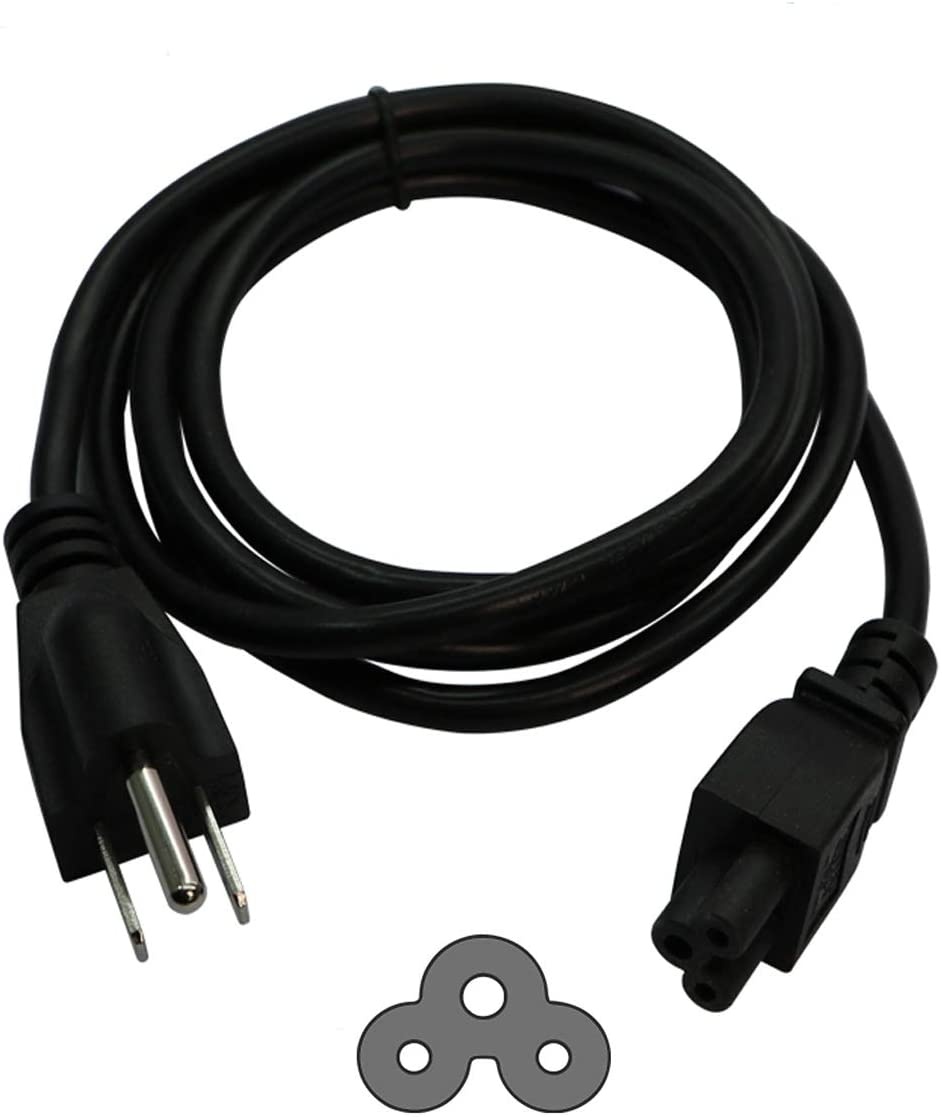 Long  Ft 3 Prong AC Laptop Power Cord Cable for Dell IBM Hp Compaq Asus Sony Toshiba Lenovo Acer Gateway Notebook Computer Charger Spare: IEC-60320 IEC320 C5 to NEMA 5-15P