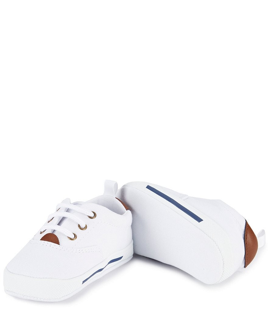 Baby Deer Canvas Lace-Up Crib Shoe Sneakers