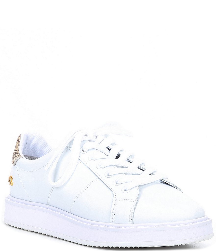 Lauren Ralph Lauren Angeline II Leather Lace-Up Sneakers