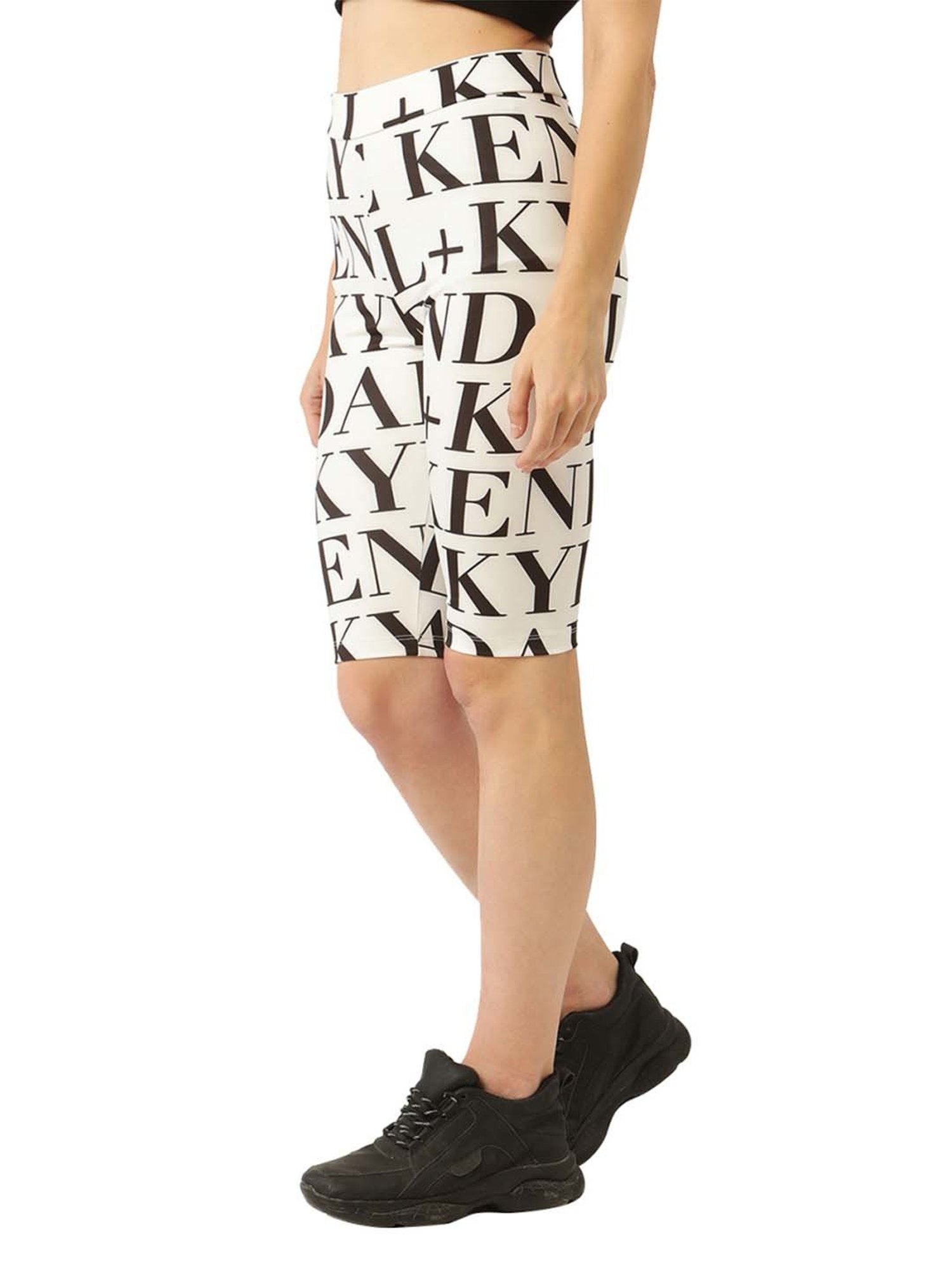 KENDALL + KYLIE White High Rise Sports Shorts