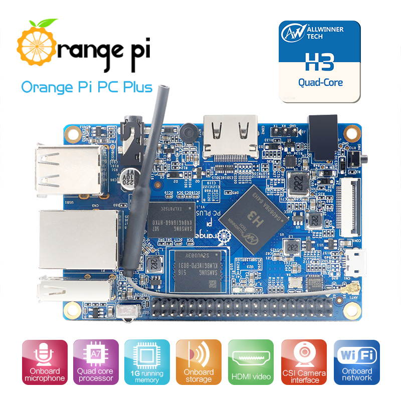 Orange Pi PC Plus Support Lubuntu linux and android mini PC Beyond Raspberry Pi 2 Wholesale is available