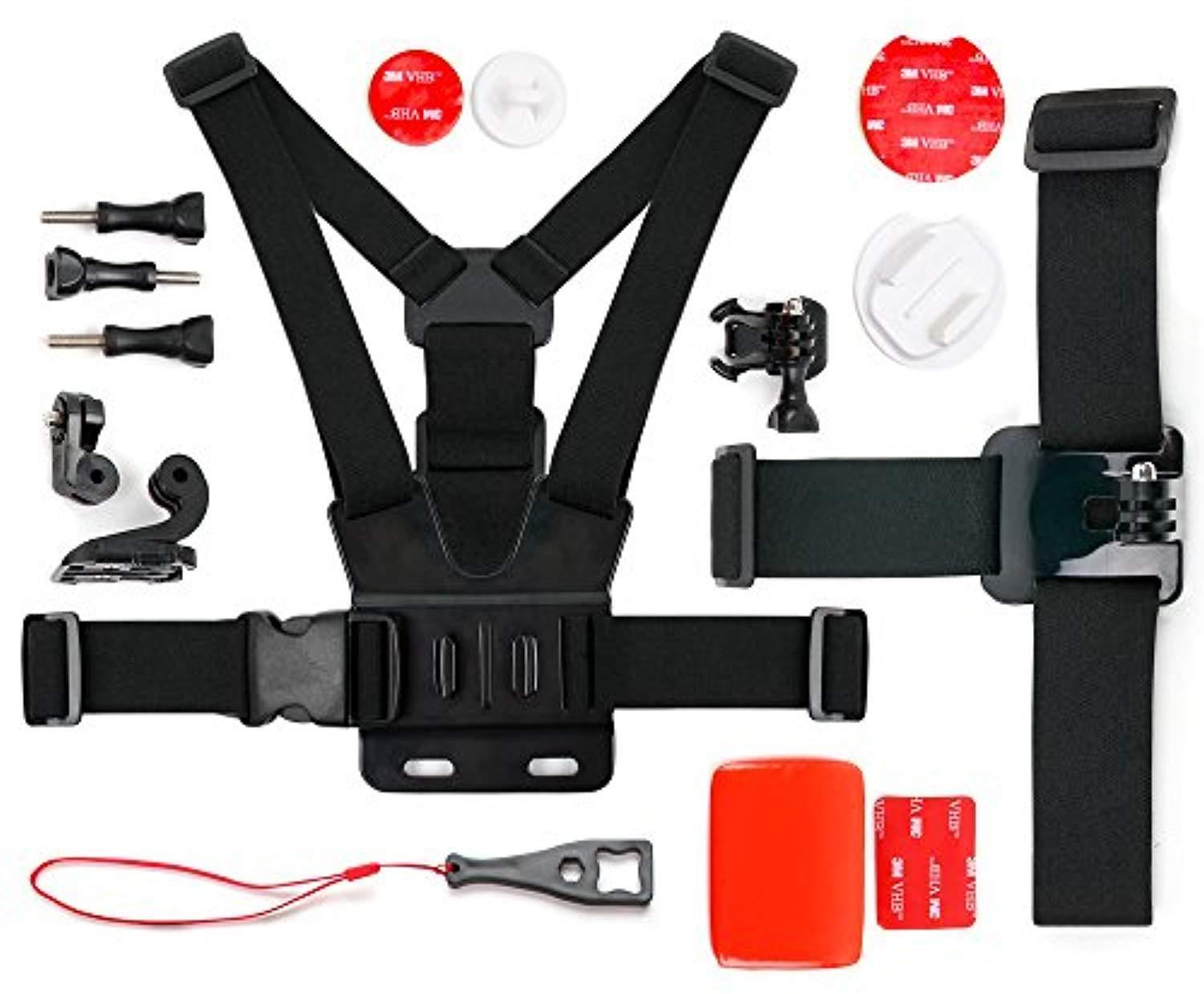 duragadget action camera 17-in-1 extreme sports accessories bundle for rollei youngstar