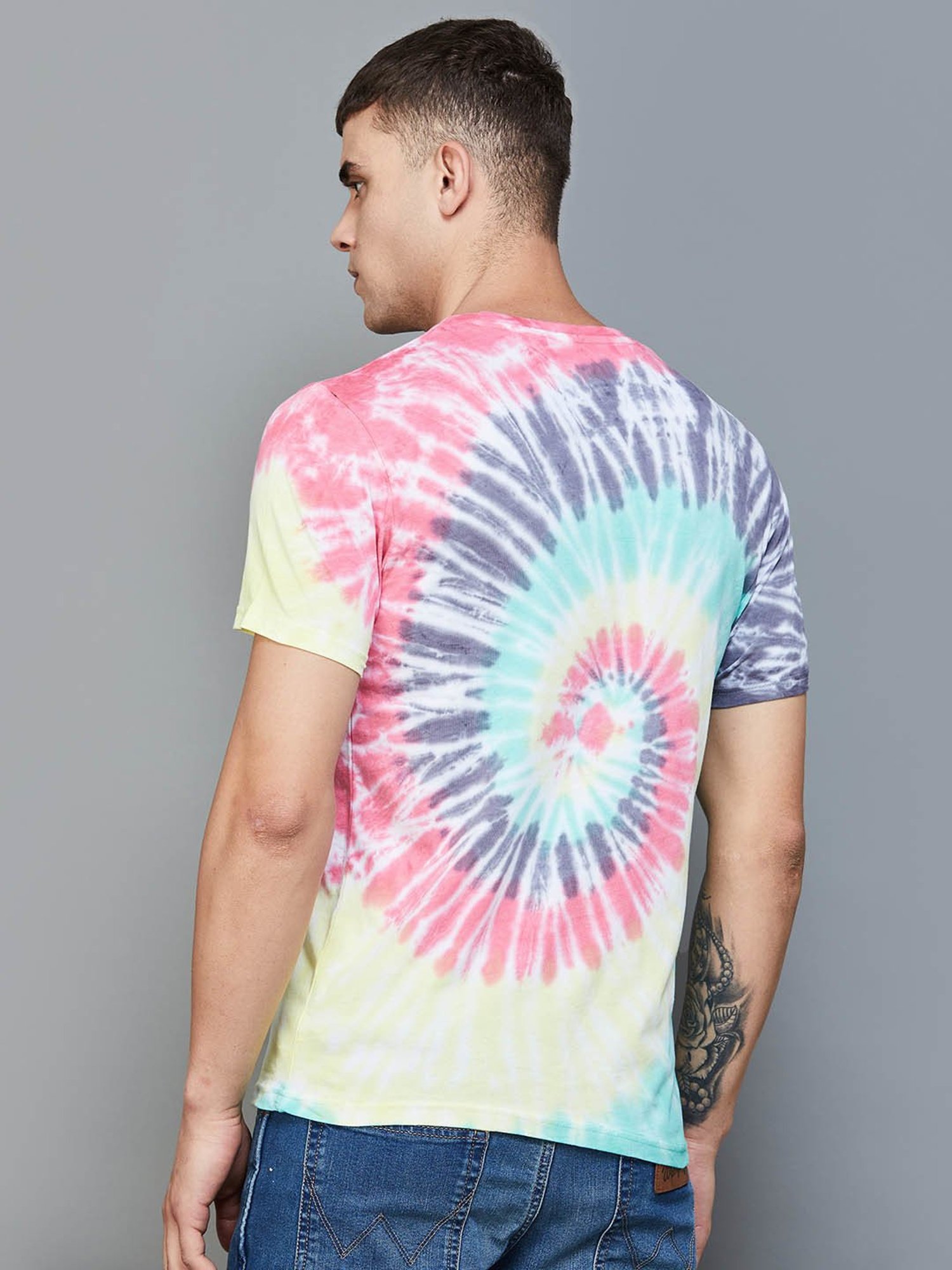 SmileyWorld Multi Cotton Regular Fit Printed T-Shirt