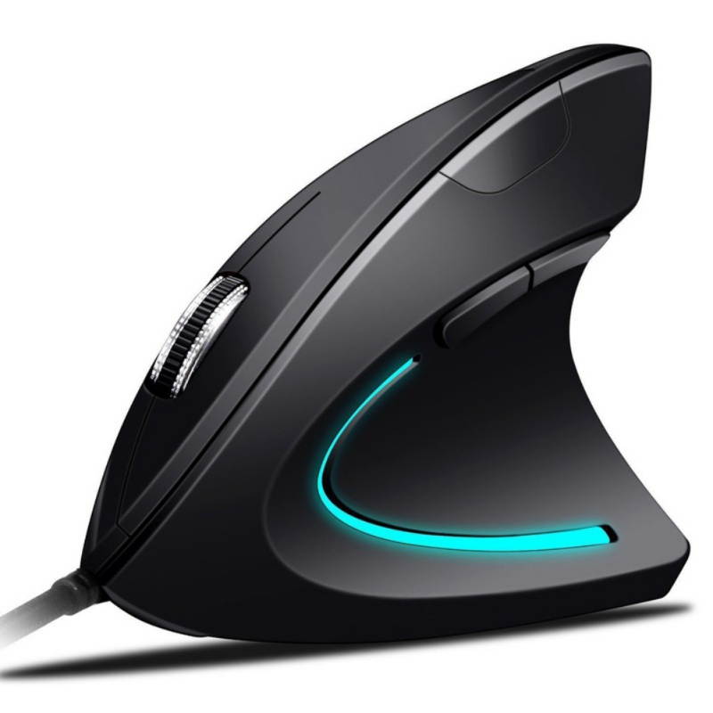 USB Wired Vertical Ergonomic Optical Mouse Portable Computer Office Gaming Upgraded Mice Mouse