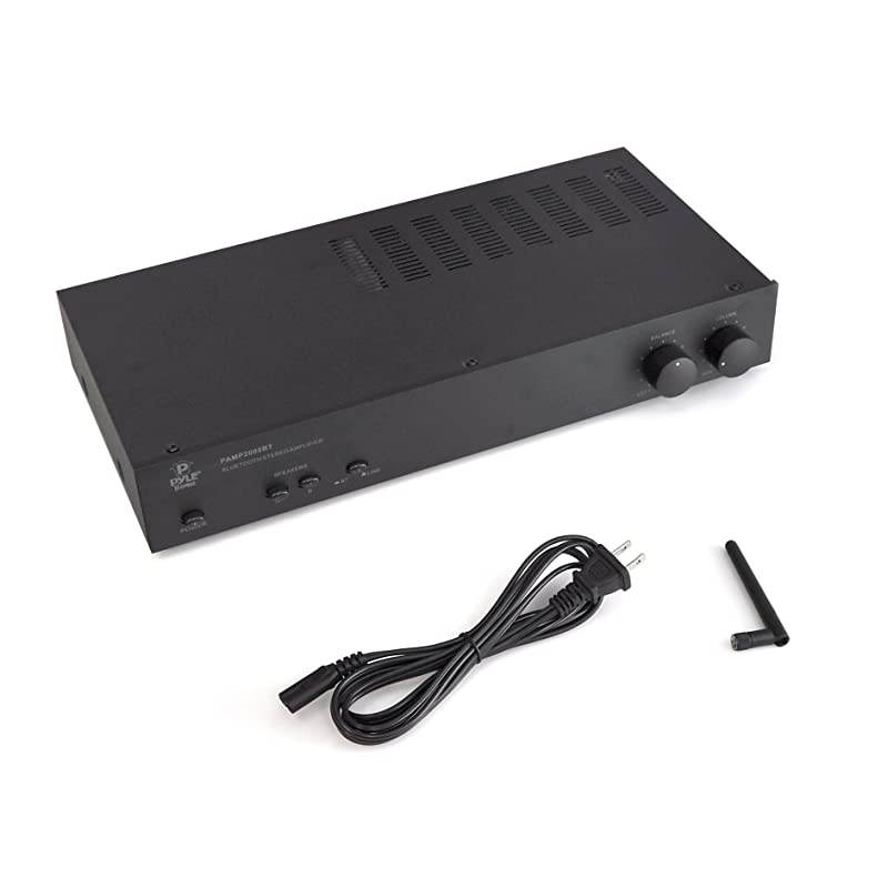 Bluetooth Stereo Amplifier 240W Integrated Digital Home Power Amp with Dual Channel Design Audio Control amp Selector Switch Supports Devices such as Laptop MP3 Smartphones PAMP2000BTBLACK