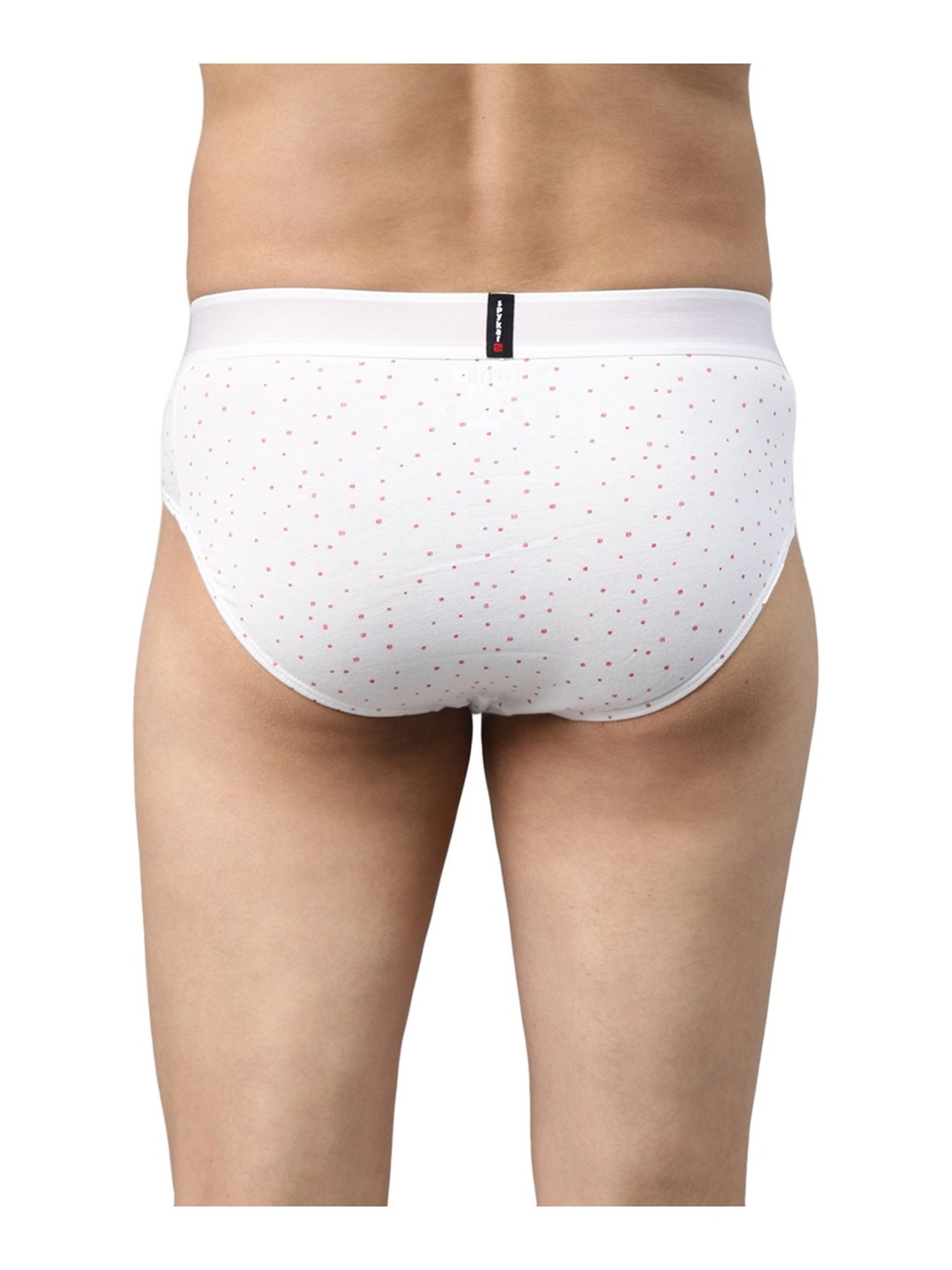UnderJeans by Spykar White Briefs - Pack of 2