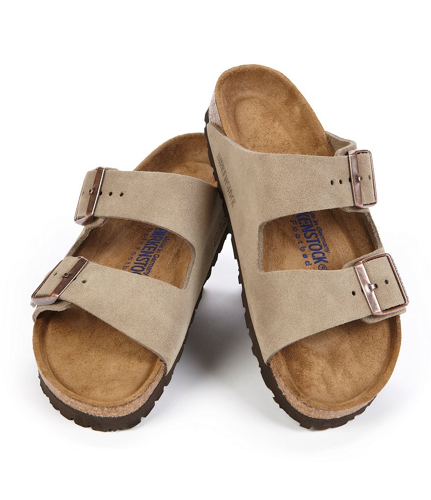 Birkenstock Women's Arizona Suede Dual Adjustable Buckle Strap Sandals