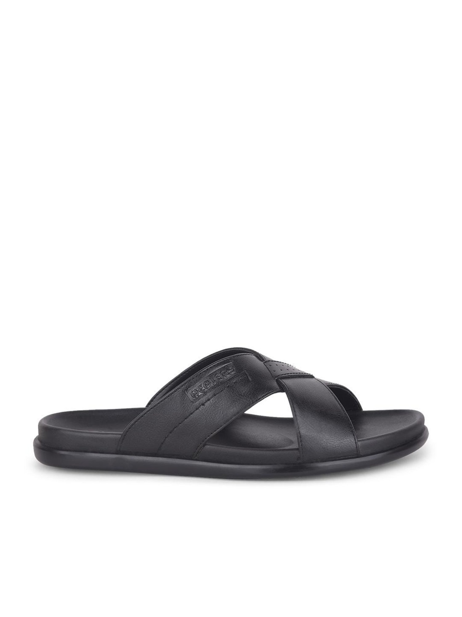 Healers by Liberty Men's Black Cross Strap Sandals