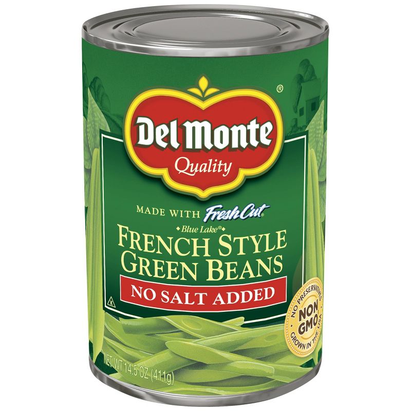 Del Monte No Salt Added Fresh Cut French Style Green Beans 14.5oz