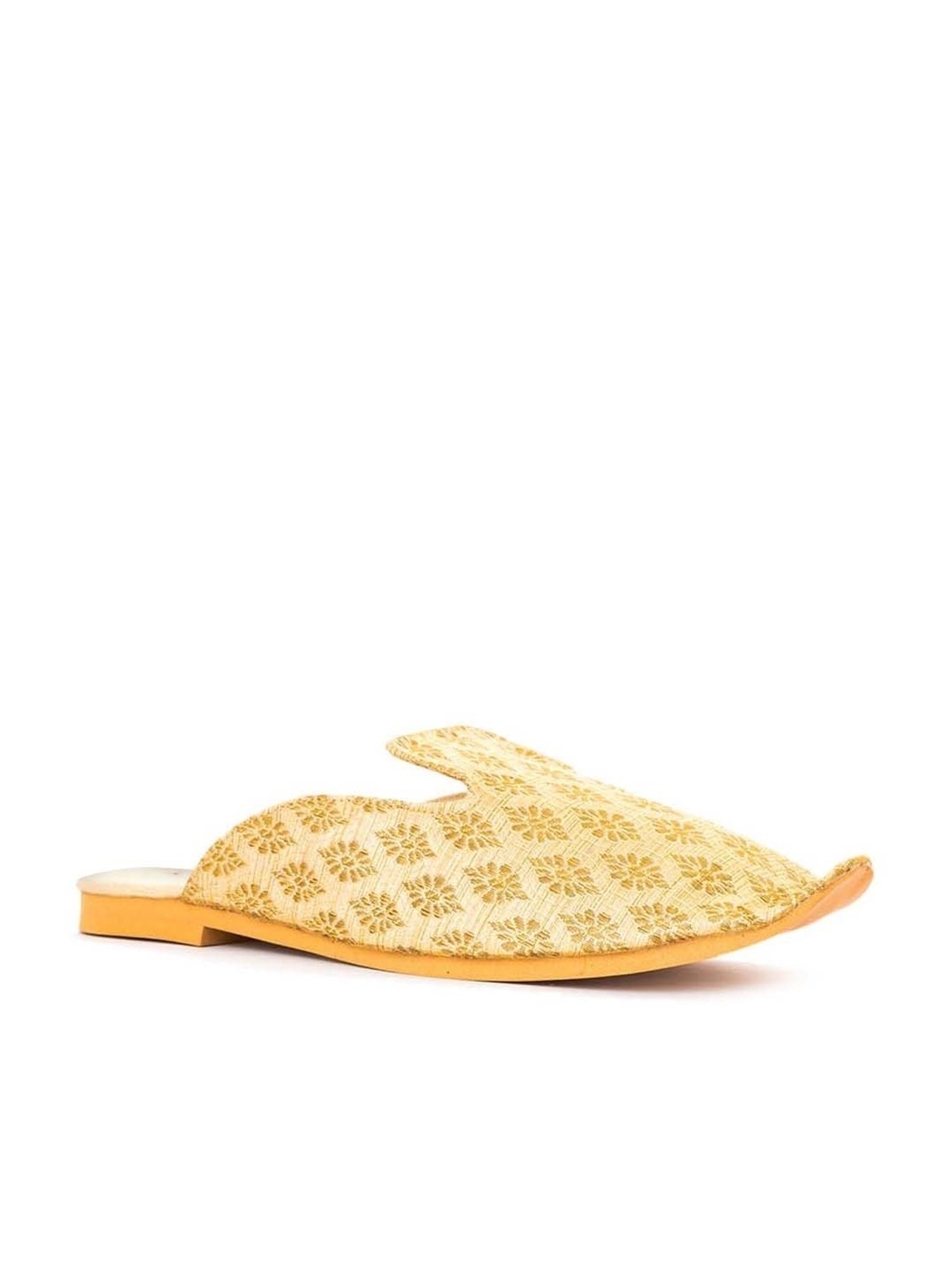 Khadim Men's Beige Mule Shoes