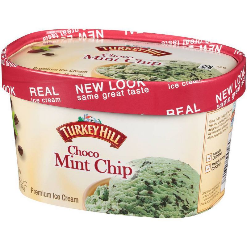 Turkey Hill Choco Chip Mint Ice Cream - 48oz