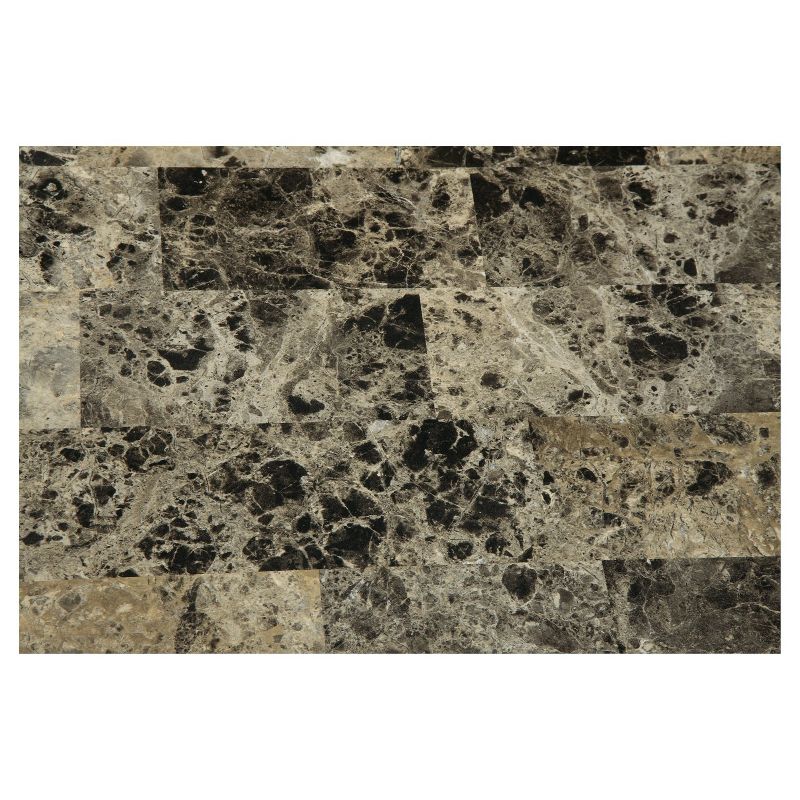 Faux Marble Top Dining Table Black - Dorel Living