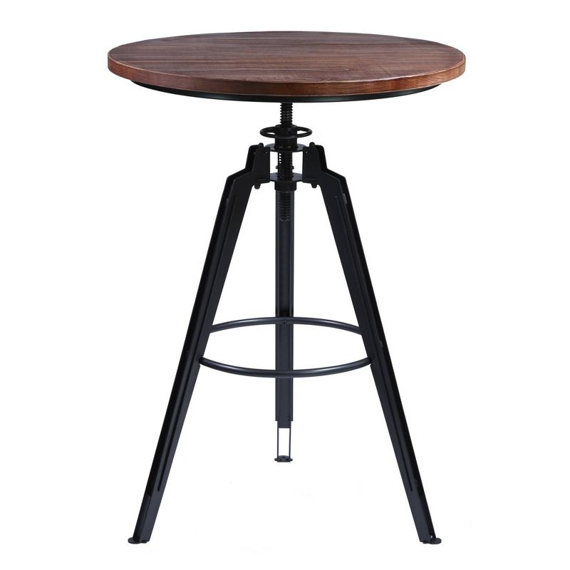 Barbour Industrial Pub Table Gray/Ash - Armen Living