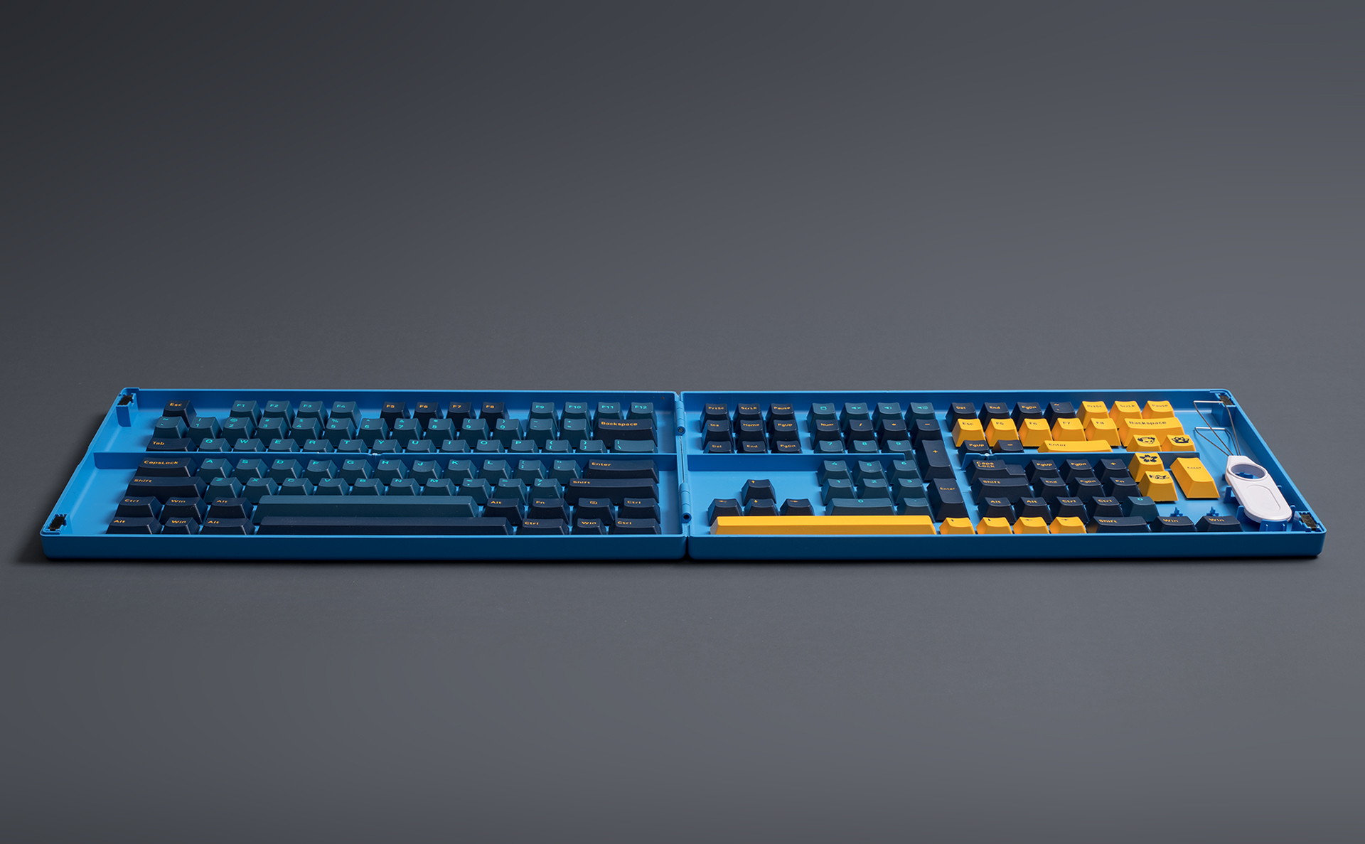 Akko Carbon Retro 158-Key ASA Profile PBT Double-Shot Full Keycap Set for Mechanical Keyboards with Collection Box