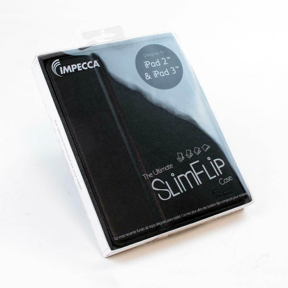 IMPECCA PCI302 SlimFlip PU Leather Case for Apple iPad2 & iPad3