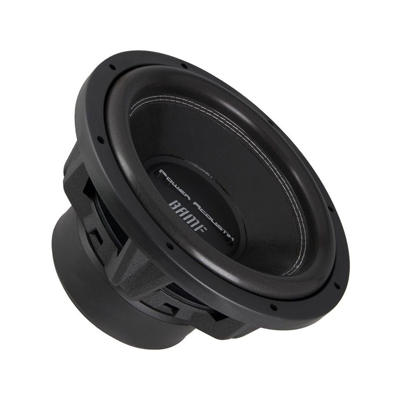 Power Acoustik BAMF-124 12 Inch 3500 Watt Max 1750 Watt RMS Car Audio Subwoofer Speaker with 3 Inch Dual Voice Coil and Vented T Yoke